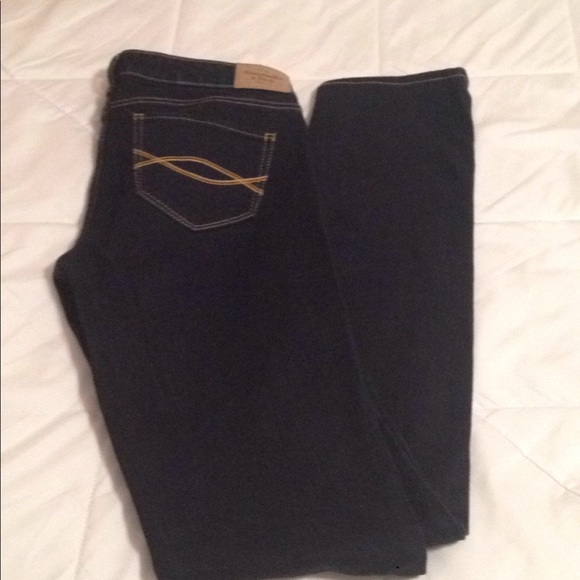 Abercrombie & Fitch dark blue denim jeans - Picture 5 of 5